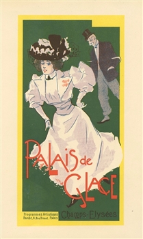French lithograph poster Palais de Glace