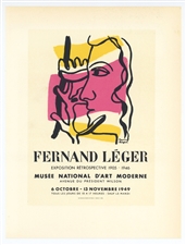 Fernand Leger lithograph poster printed by Mourlot