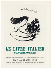 Chagall lithograph poster printed by Mourlot