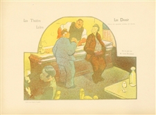 Henry-Gabriel Ibels lithograph poster "Le theatre Libre Le Devoir"