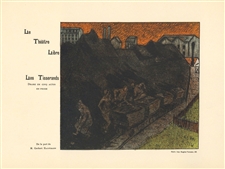 Henry-Gabriel Ibels lithograph poster "Le theatre Libre Tisserandsr"