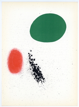 Joan Miro lithograph, 1961