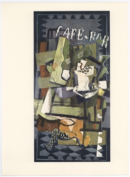 Georges Braque lithograph Cafe-Bar