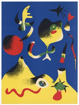 Joan Miro L'Air original lithograph 1937