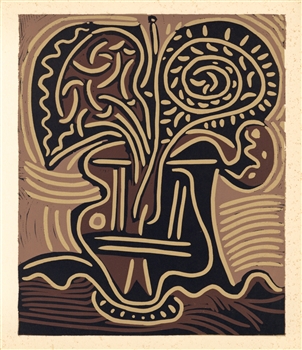 Pablo Picasso linocut 1962