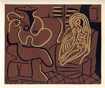 Pablo Picasso linocut 1962