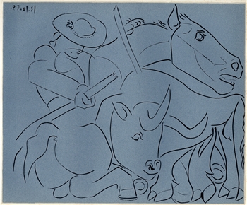 Pablo Picasso linocut 1962