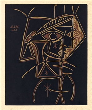 Pablo Picasso linocut 1962