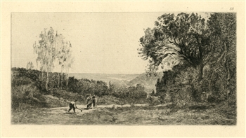 Jean-Baptiste Corot etching