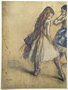 Edgar Degas pochoir Danseuse au repos