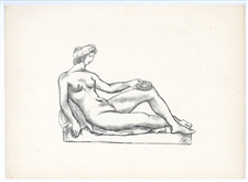 Aristide Maillol lithograph Monument Cezanne