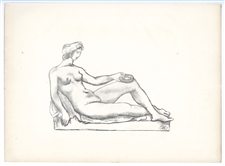 Aristide Maillol lithograph Monument Cezanne