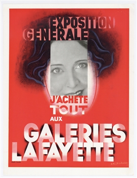 A. M. Cassandre lithograph poster "Galeries Lafayette"