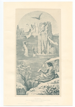 Puvis de Chavannes lithograph Eschyle