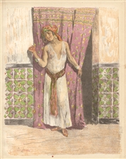Alexandre Lunois lithograph La Femme de Fez