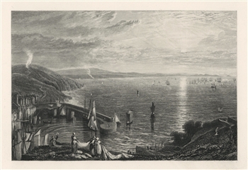 J. M. W. Turner engraving Torbay from Brixham Quay