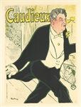 Toulouse-Lautrec lithograph poster "Caudieux"