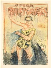 Pierre Bonnard lithograph Ballets Russes