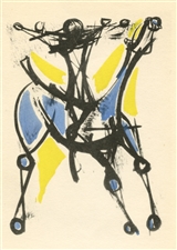 Marino Marini 1955 Berggruen pochoir by Jacomet