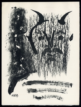 Pablo Picasso lithograph Elegy of Ihpetonga