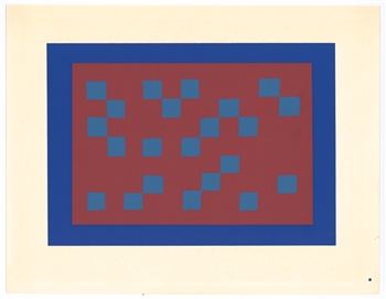 Josef Albers silkscreen | Interaction of Color, 1963