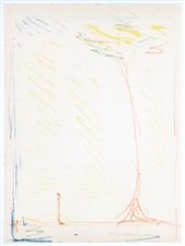 Alberto Giacometti original lithograph "L'Arbre" (The Tree)