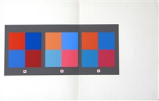 Josef Albers silkscreen Interaction of Color 1963