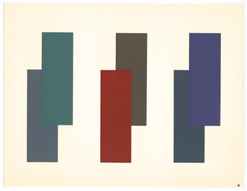 Josef Albers silkscreen | Interaction of Color, 1963