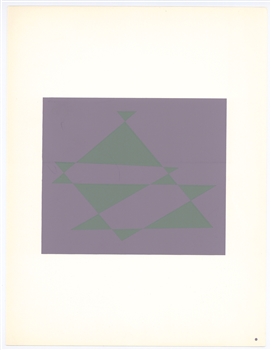 Josef Albers silkscreen Interaction of Color, 1963