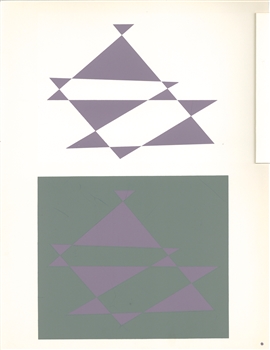 Josef Albers silkscreen | Interaction of Color, 1963