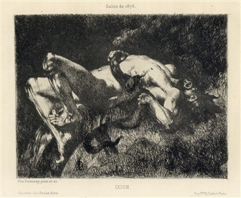 Jules-Elie Delaunay original etching
