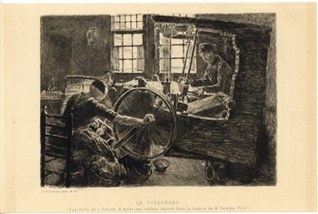 Max Liebermann La soupe original etching