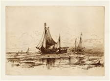 Mauritz Frederik Hendrik De Haas original etching