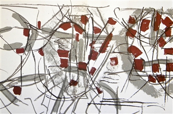 Jean-Paul Riopelle original lithograph 1974