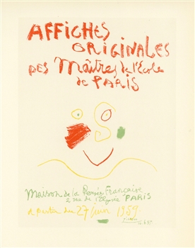 Pablo Picasso lithograph poster Mourlot
