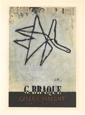 Georges Braque lithograph poster Mourlot