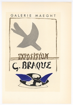 Georges Braque lithograph poster Mourlot