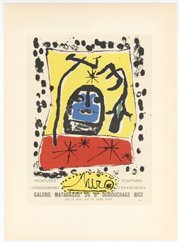 Miro lithograph poster Mourlot