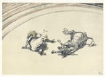 Toulouse-Lautrec lithograph | Circus "Clownesse et cheval"