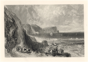 J. M. W. Turner engraving Clovelly