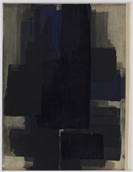 Pierre Soulages pochoir, 1956