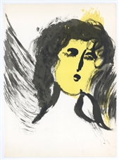 Marc Chagall "Angel" original Bible lithograph