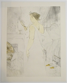 Toulouse-Lautrec "Couverture" lithograph | Elles