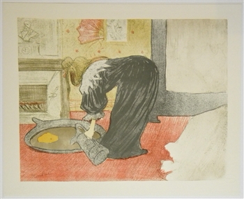 Toulouse-Lautrec "Couverture" lithograph | Elles