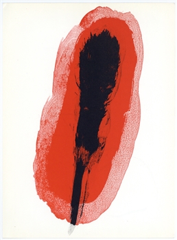 Miro lithograph Derriere Miroir Maeght Red 1961