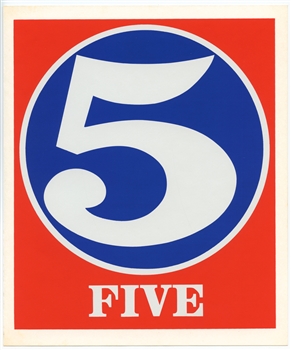 Robert Indiana Numbers original silkscreens, 1968