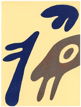 Jean Arp original lithograph, 1962