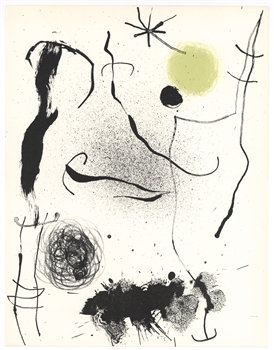 Joan Miro "Bouquet de reves pour Leila" original lithograph