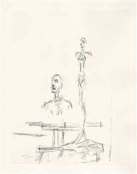 Alberto Giacometti etching Paroles Peintes