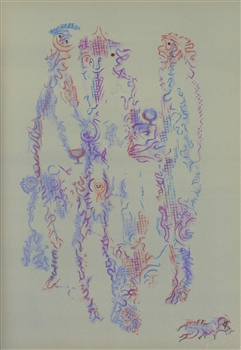 Max Ernst lithograph Les chiens ont soif